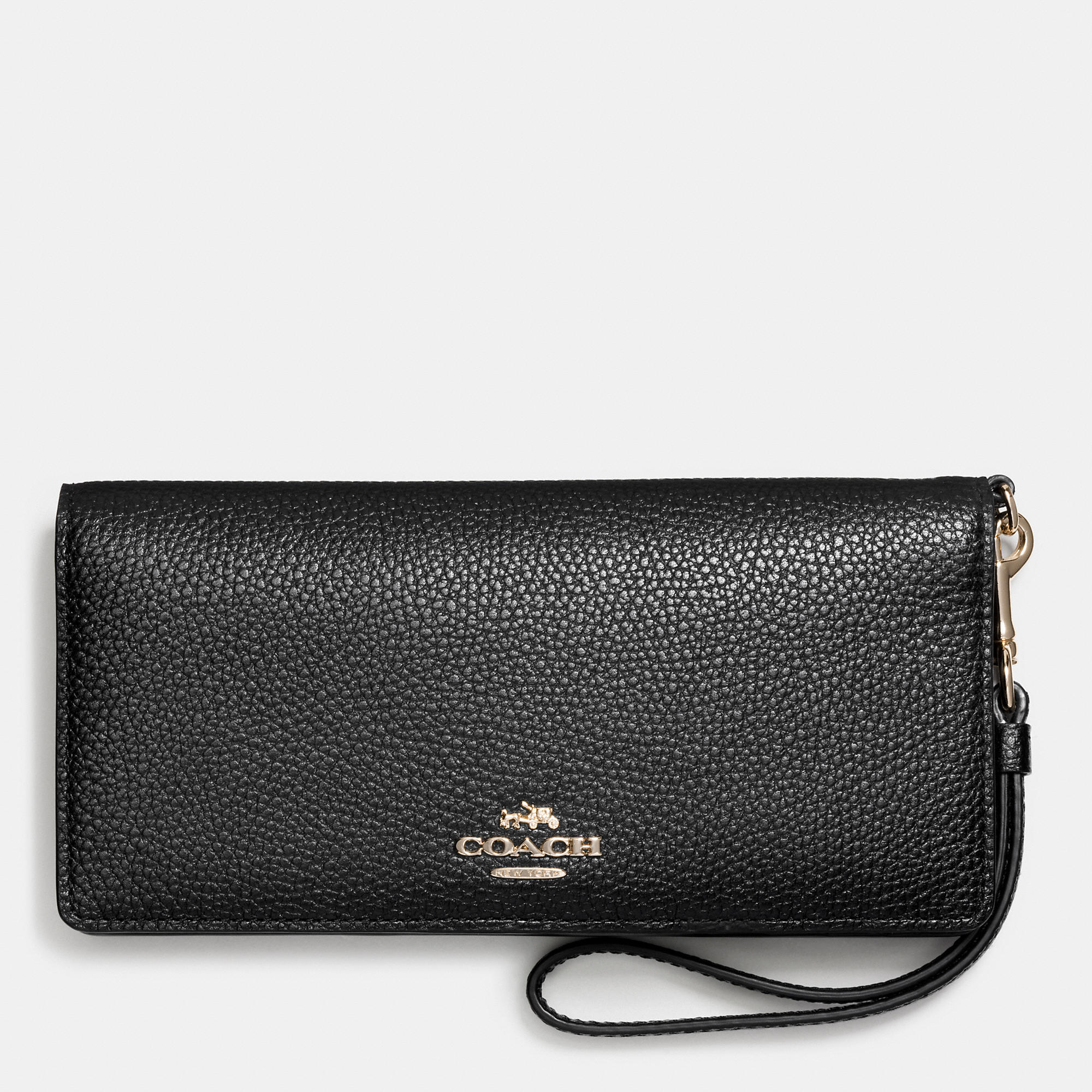 High Quality Brand Coach Slim Wallet In Pebble Leather  High Quality Brand Coach Slim Wallet In Pebble Leather